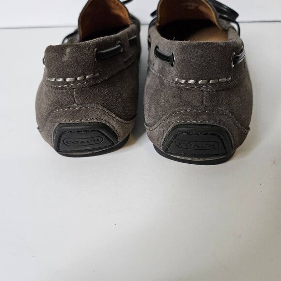 Coach mens gray suede slip on loafers. Size 40(7). - Picture 6 of 9